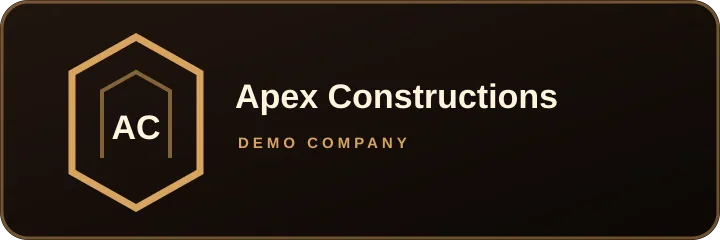 Apex Constructions demonstration logo