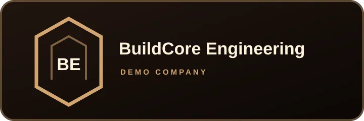 BuildCore Engineering demonstration logo
